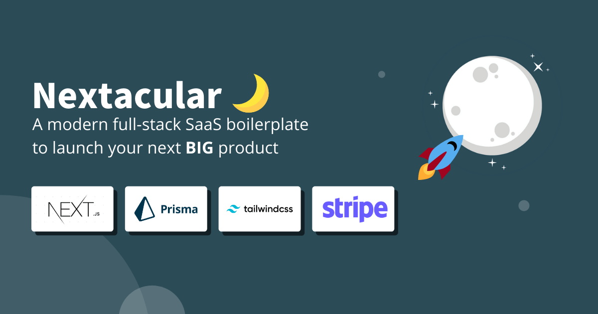 Captura de Nextacular - Build Modern Next.JS SaaS Products